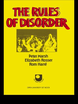 cover image of The Rules of Disorder
